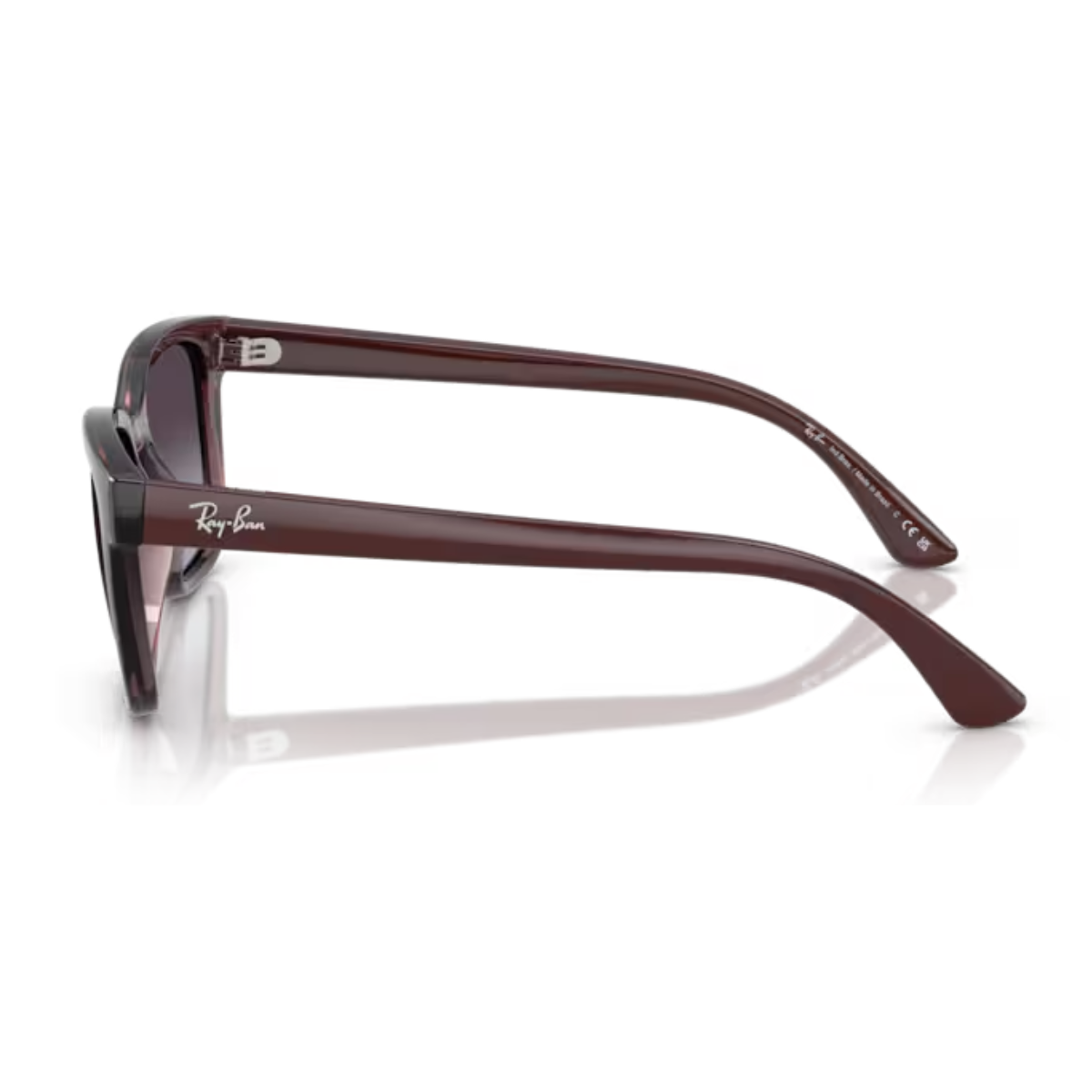 Oculos de Sol Ray-Ban Retangular Marrom Translucido Lentes Degrade RB4448L 67988G 56 Marrom 5