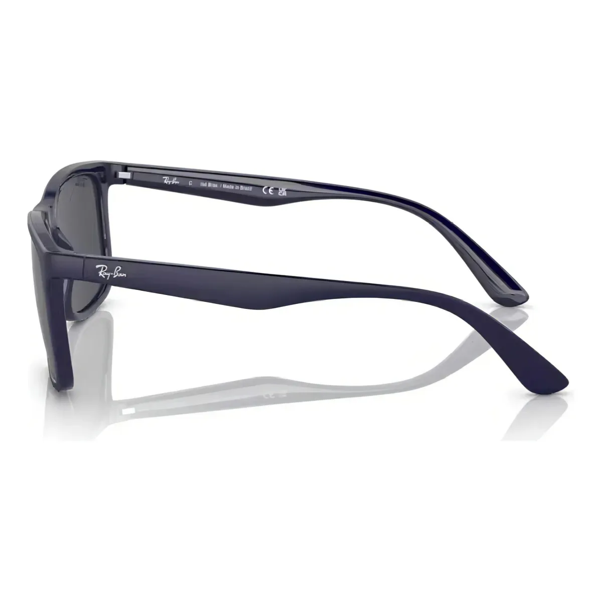 Oculos de Sol Ray-Ban Masculino Quadrado Fosco Azul RB4373L 66588758 Preto 3