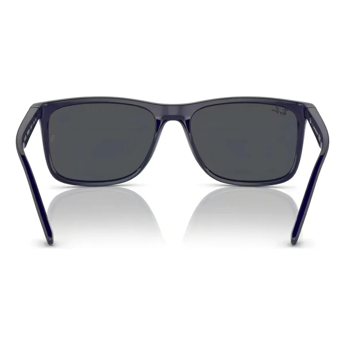 Oculos de Sol Ray-Ban Masculino Quadrado Fosco Azul RB4373L 66588758 Preto 4