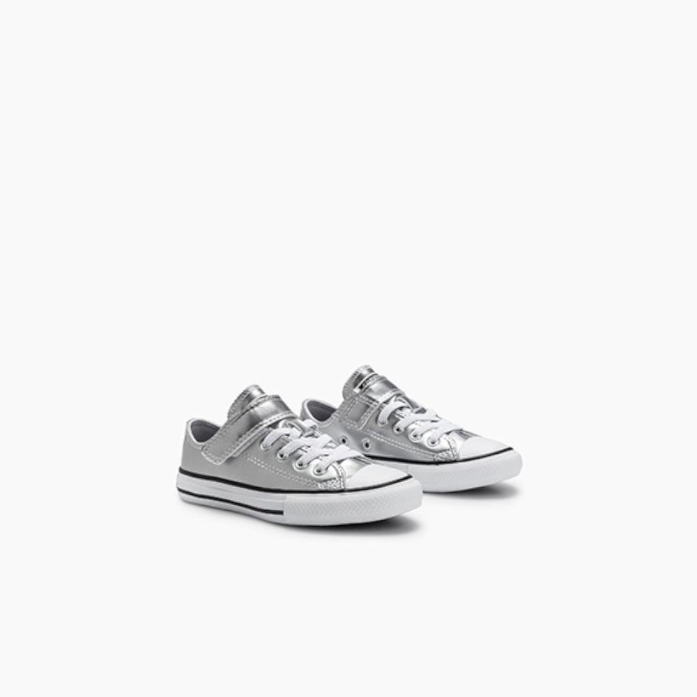 Tênis Juvenil Chuck Taylor All Star 1v Shine Prata Prata/Branco 2
