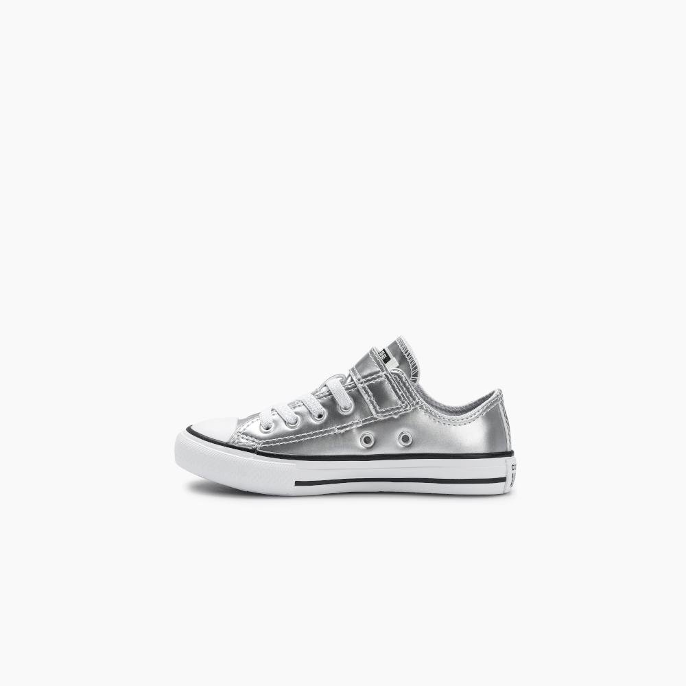 Tênis Juvenil Chuck Taylor All Star 1v Shine Prata Prata/Branco 4