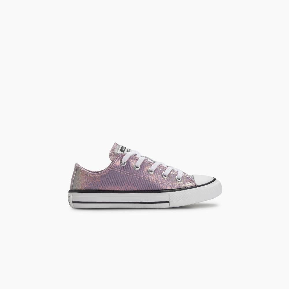 Tênis Juvenil Chuck Taylor All Star Holiday Disco Cano Baixo Roxo
