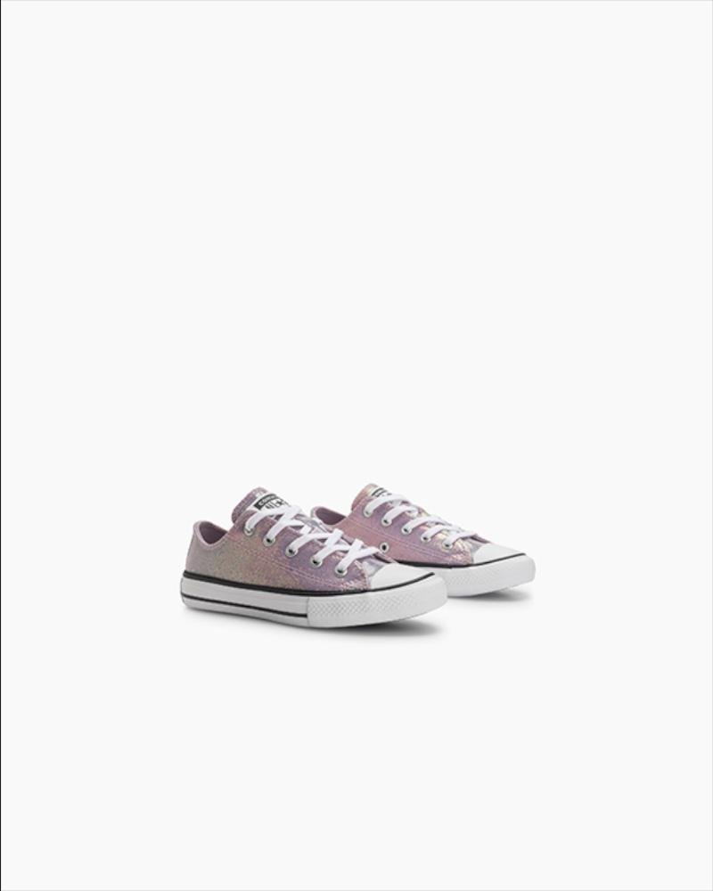 Tênis Juvenil Chuck Taylor All Star Holiday Disco Cano Baixo Roxo Lilas velho/Branco 5