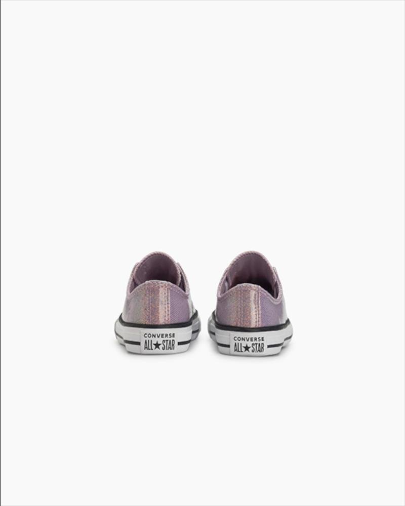 Tênis Juvenil Chuck Taylor All Star Holiday Disco Cano Baixo Roxo Lilas velho/Branco 8