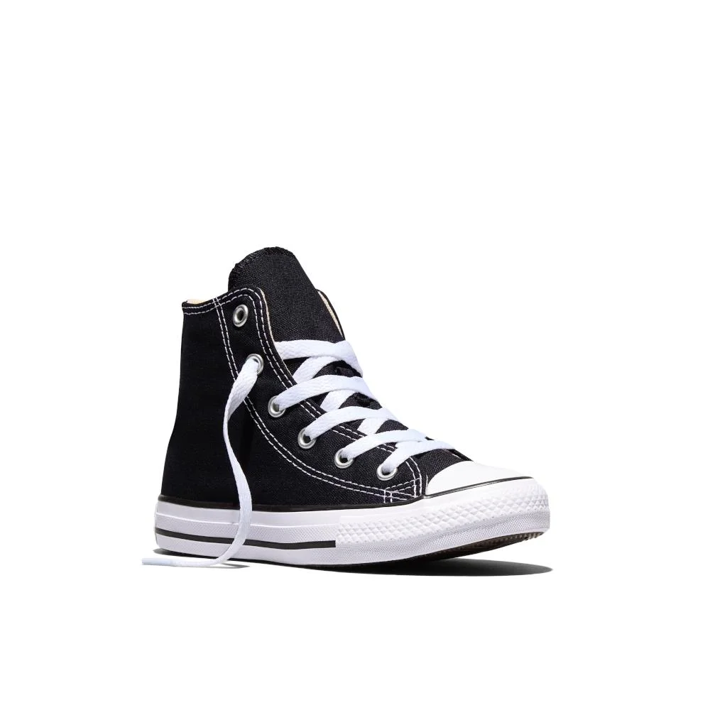 Tênis Juvenil Chuck Taylor All Star Canvas Cano Alto Preto Preto/Branco 4