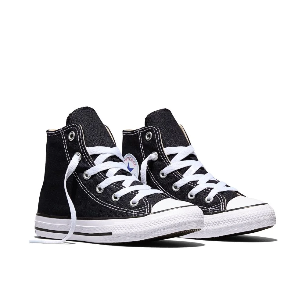 Tênis Juvenil Chuck Taylor All Star Canvas Cano Alto Preto Preto/Branco 5