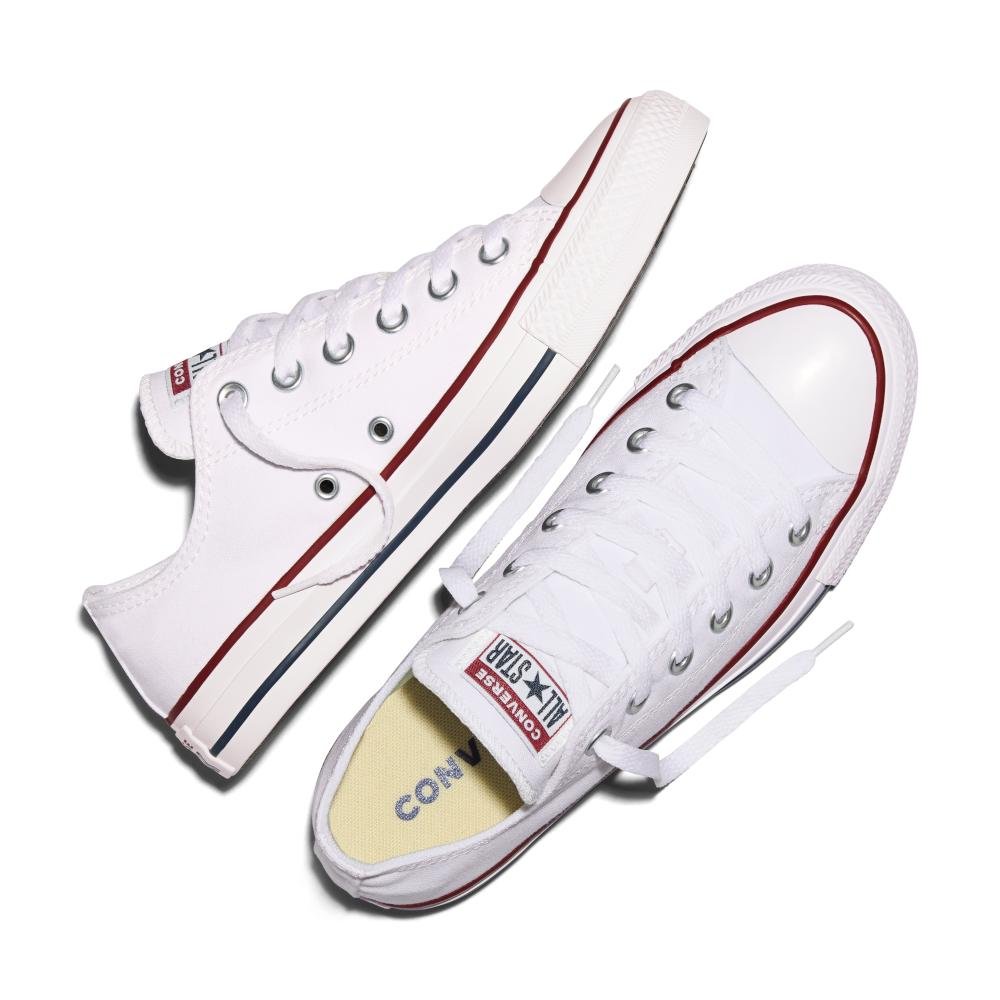 Tênis Chuck Taylor All Star Cano Baixo Branco Branco 2