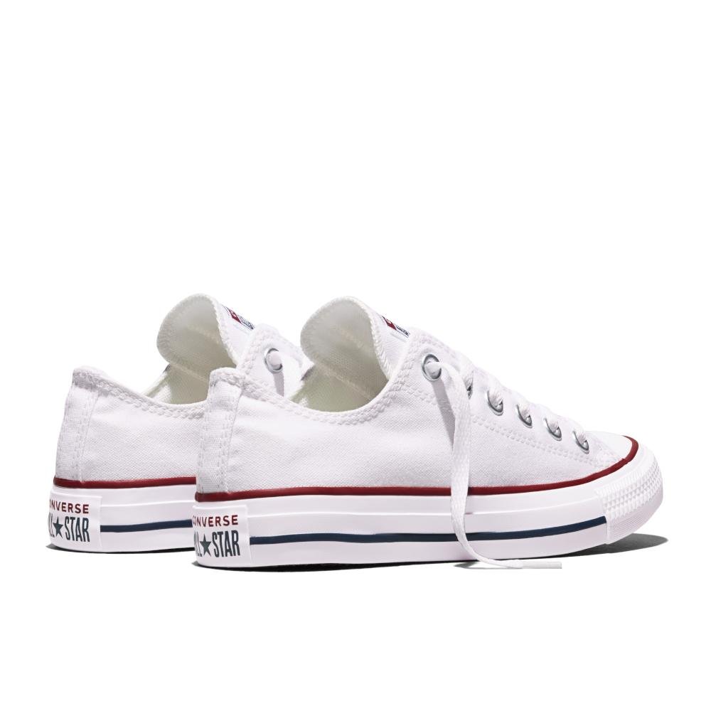 Tênis Chuck Taylor All Star Cano Baixo Branco Branco 8