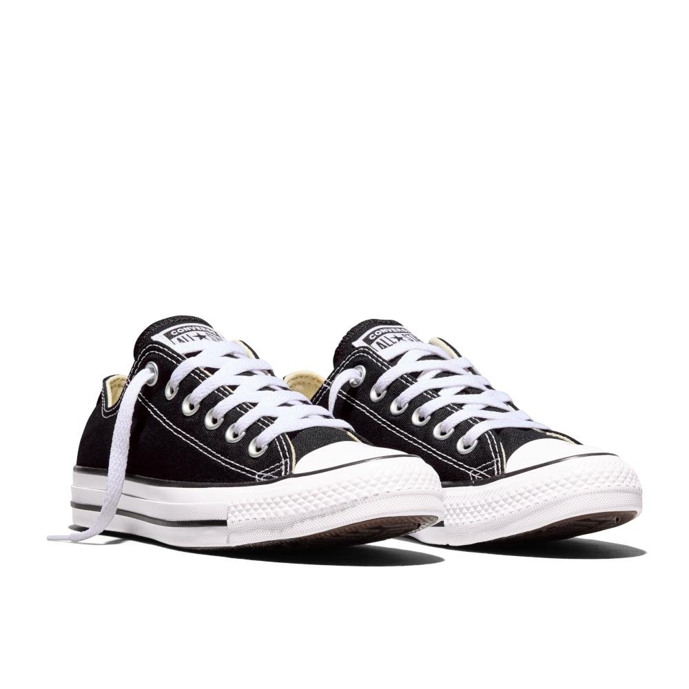 Tênis Chuck Taylor All Star Cano Baixo Preto Preto/Branco 5