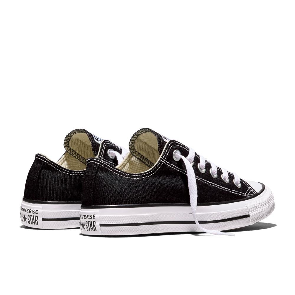 Tênis Chuck Taylor All Star Cano Baixo Preto Preto/Branco 7