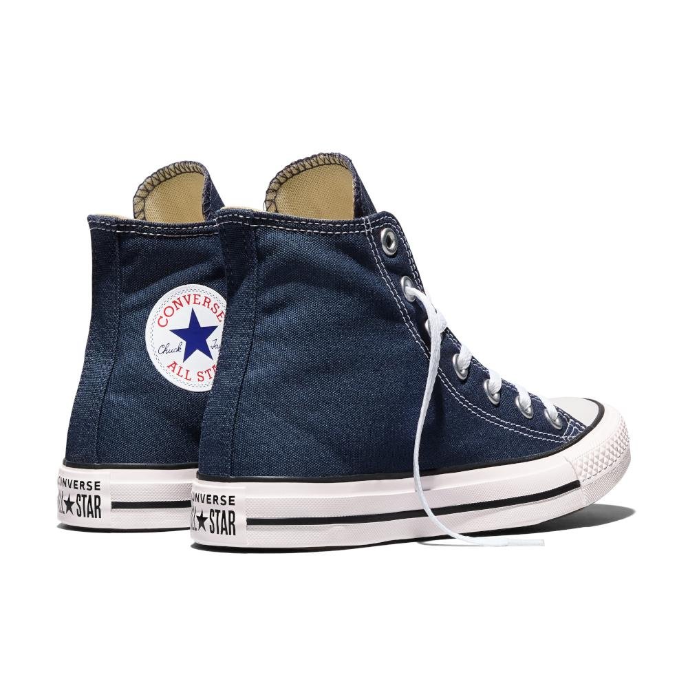 Tênis Chuck Taylor All Star Cano Alto Azul Marinho/Branco 7