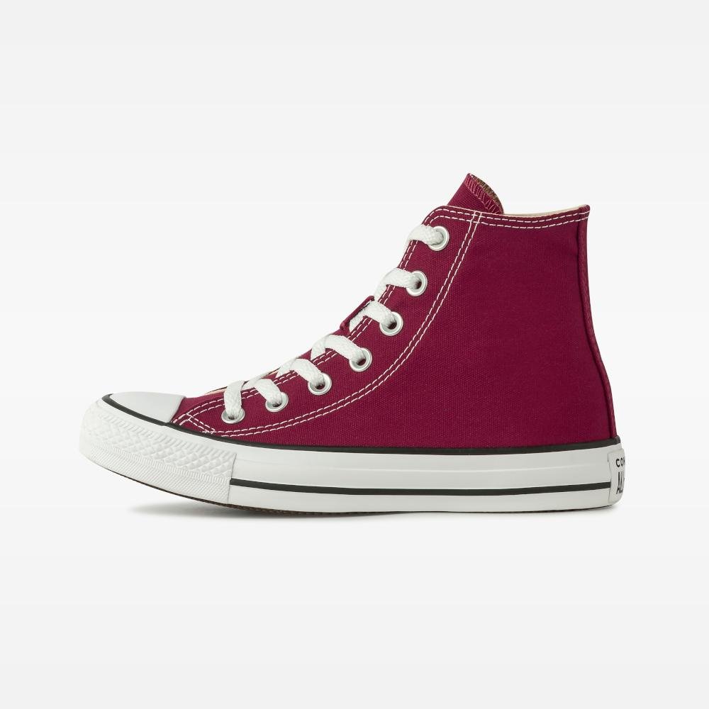 Tênis Chuck Taylor All Star Cano Alto Bordo Bordo/Branco 4