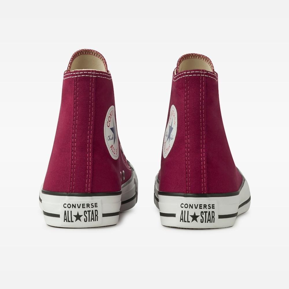 Tênis Chuck Taylor All Star Cano Alto Bordo Bordo/Branco 7