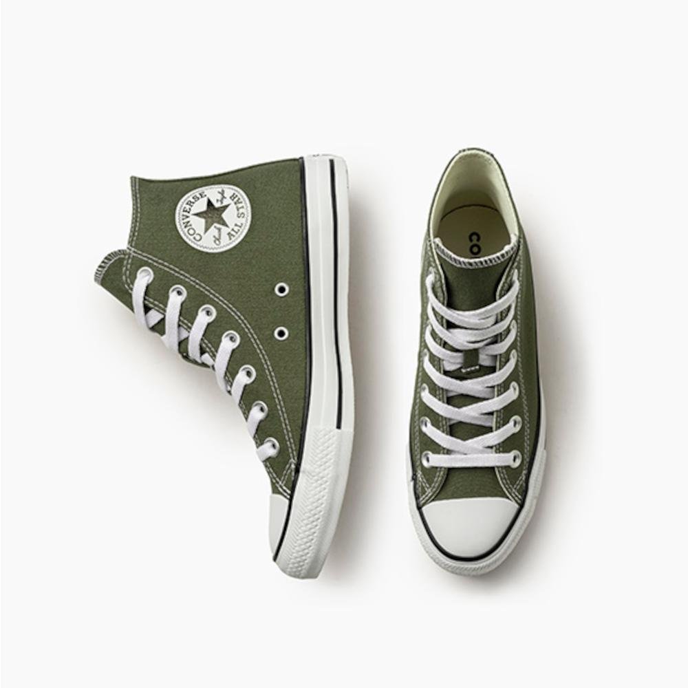 Tênis Chuck Taylor All Star Seasonal Colors Cano Alto Verde Verde Oliva/Branco 2