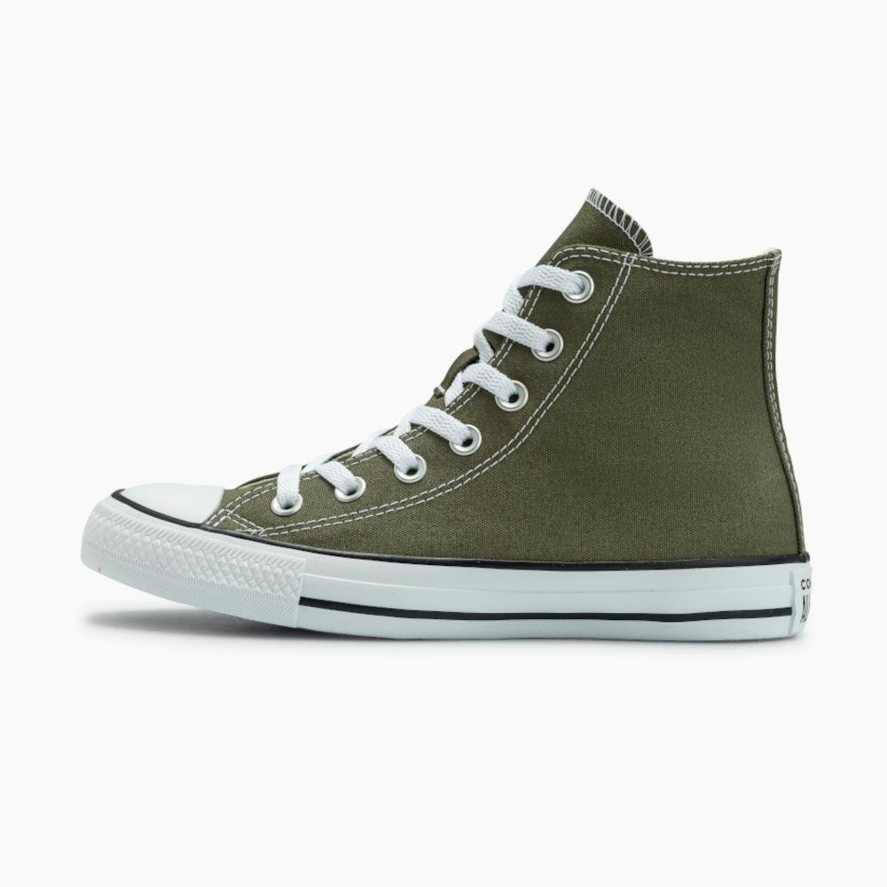 Tênis Chuck Taylor All Star Seasonal Colors Cano Alto Verde Verde Oliva/Branco 5