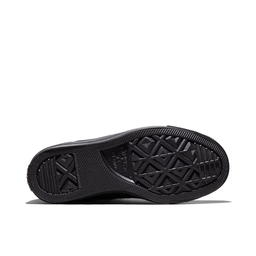 Tênis Chuck Taylor All Star Monochrome Canvas Cano Alto Preto Preto 6