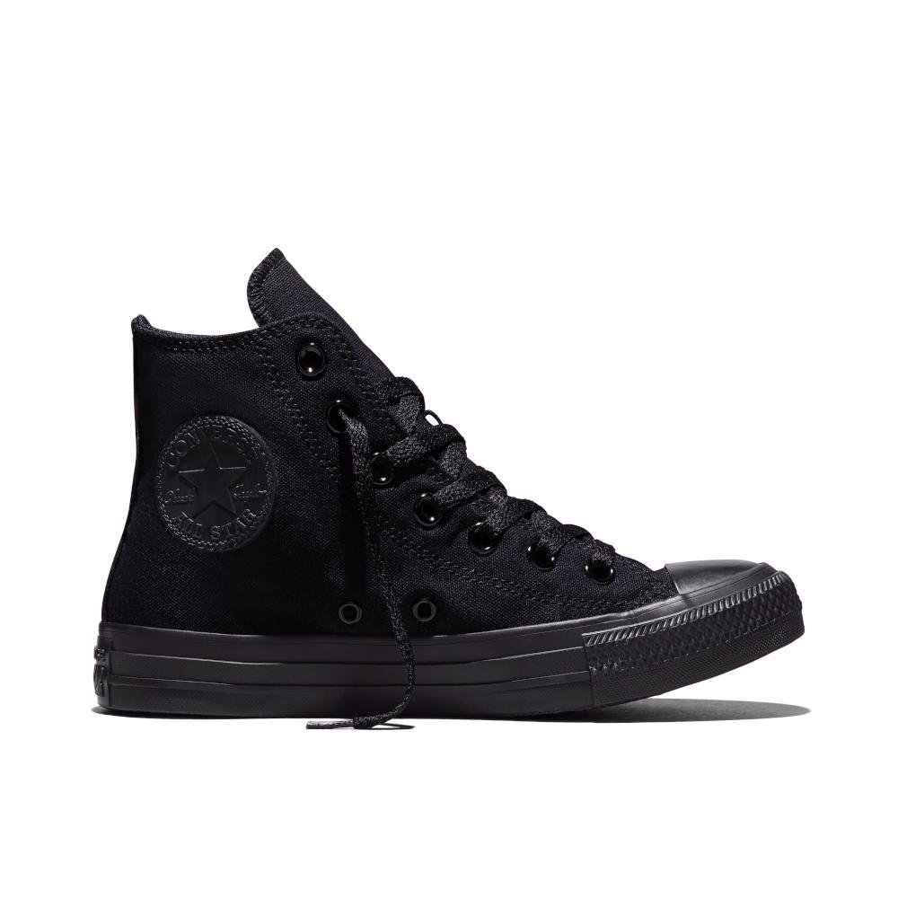 Tênis Chuck Taylor All Star Monochrome Canvas Cano Alto Preto
