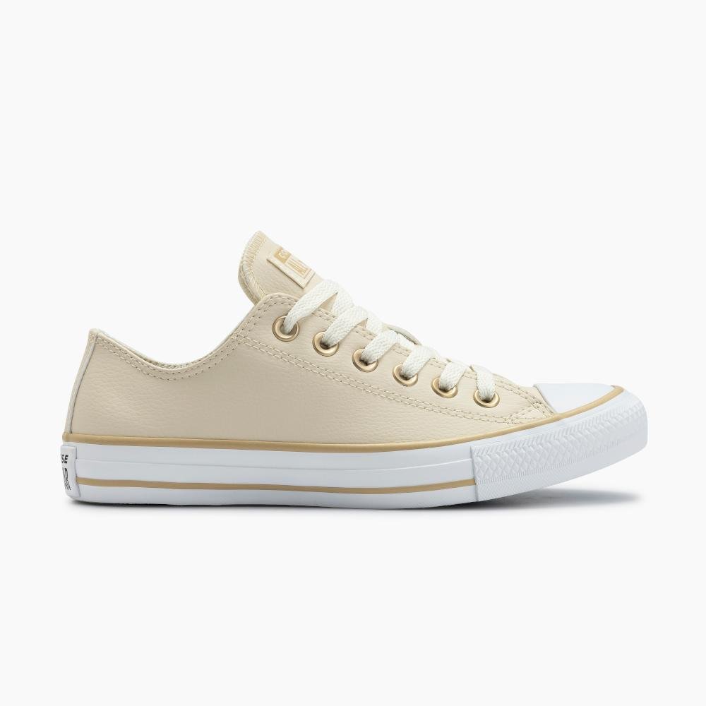Tênis Chuck Taylor All Star Sintético Cano Baixo Bege