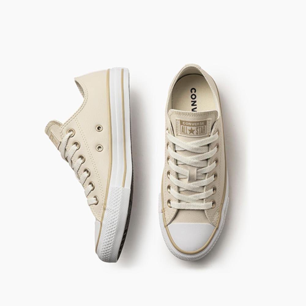 Tênis Chuck Taylor All Star Sintético Cano Baixo Bege Bege 2