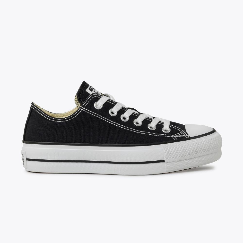 Tênis Chuck Taylor All Star Lift Canvas Cano Baixo Preto