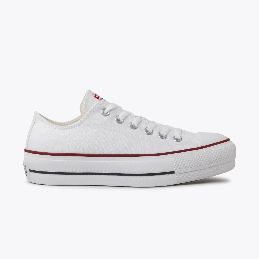 Tênis Chuck Taylor All Star Lift Canvas Cano Baixo Branco