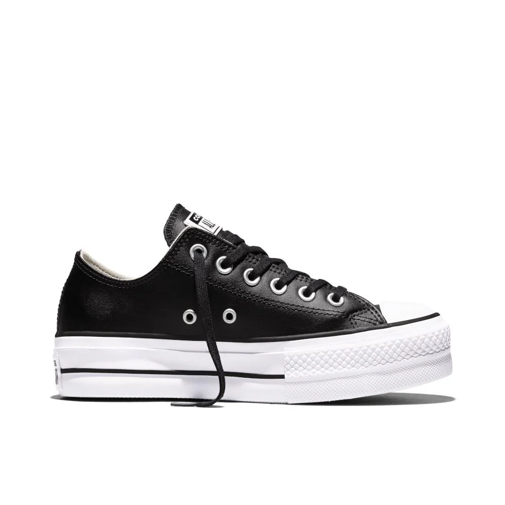 Tênis Chuck Taylor All Star Lift Sintético Cano Baixo Preto Preto/Branco 4