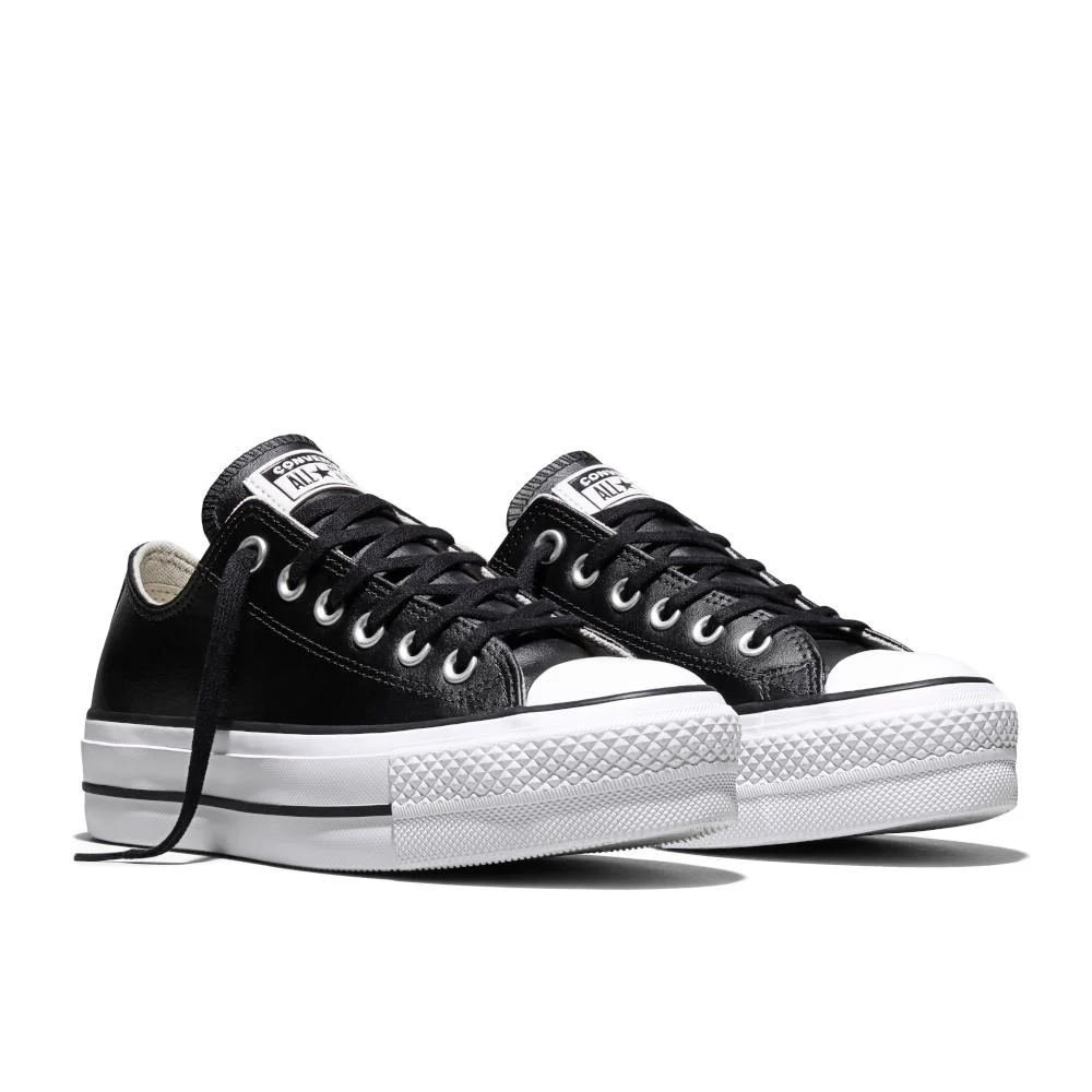 Tênis Chuck Taylor All Star Lift Sintético Cano Baixo Preto Preto/Branco 5