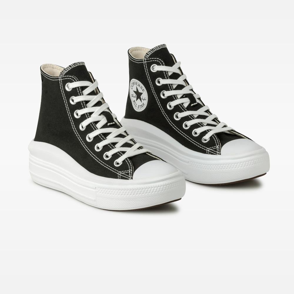 Tênis Chuck Taylor All Star Move Cano Alto Preto Preto/Branco 4