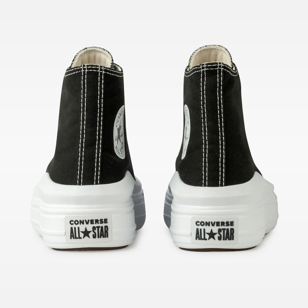 Tênis Chuck Taylor All Star Move Cano Alto Preto Preto/Branco 7