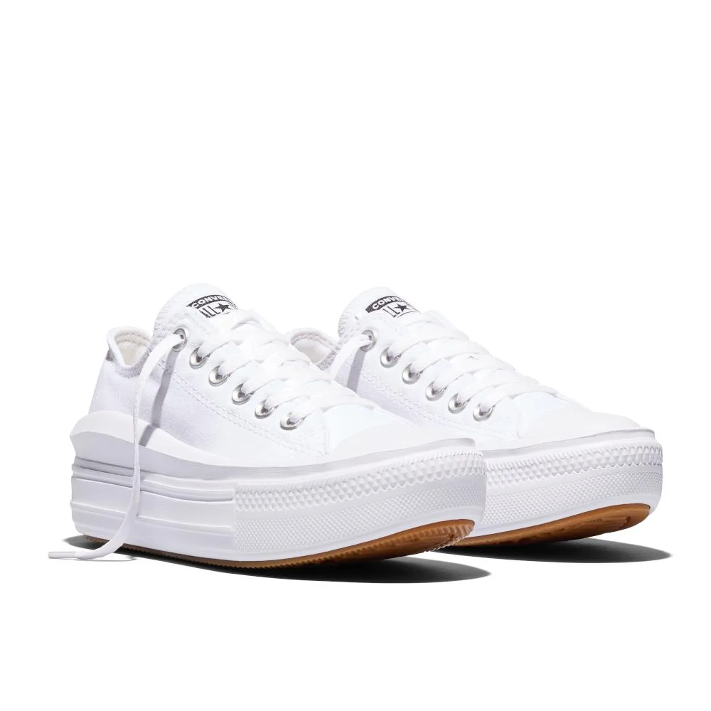 Tênis Chuck Taylor All Star Move Cano Baixo Branco Branco 5