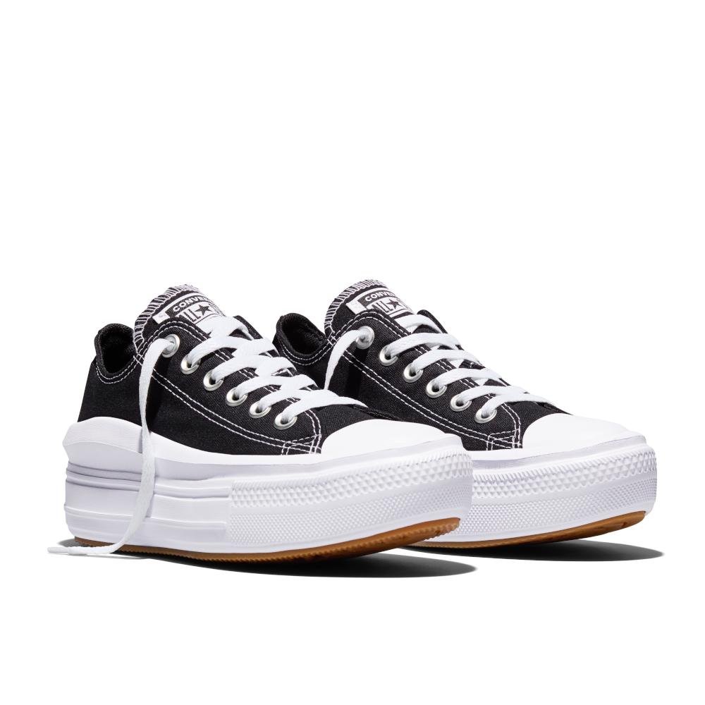Tênis Chuck Taylor All Star Move Cano Baixo Preto Preto/Branco 5