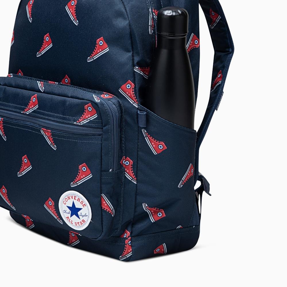 Mochila Converse 19,5L Go 2 Estampa All Star Azul Azul 3