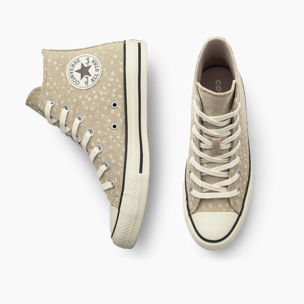 Tênis Chuck Taylor All Star Jacquard Deer Alto Bege Bege 2