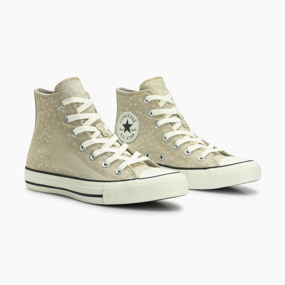 Tênis Chuck Taylor All Star Jacquard Deer Alto Bege Bege 4