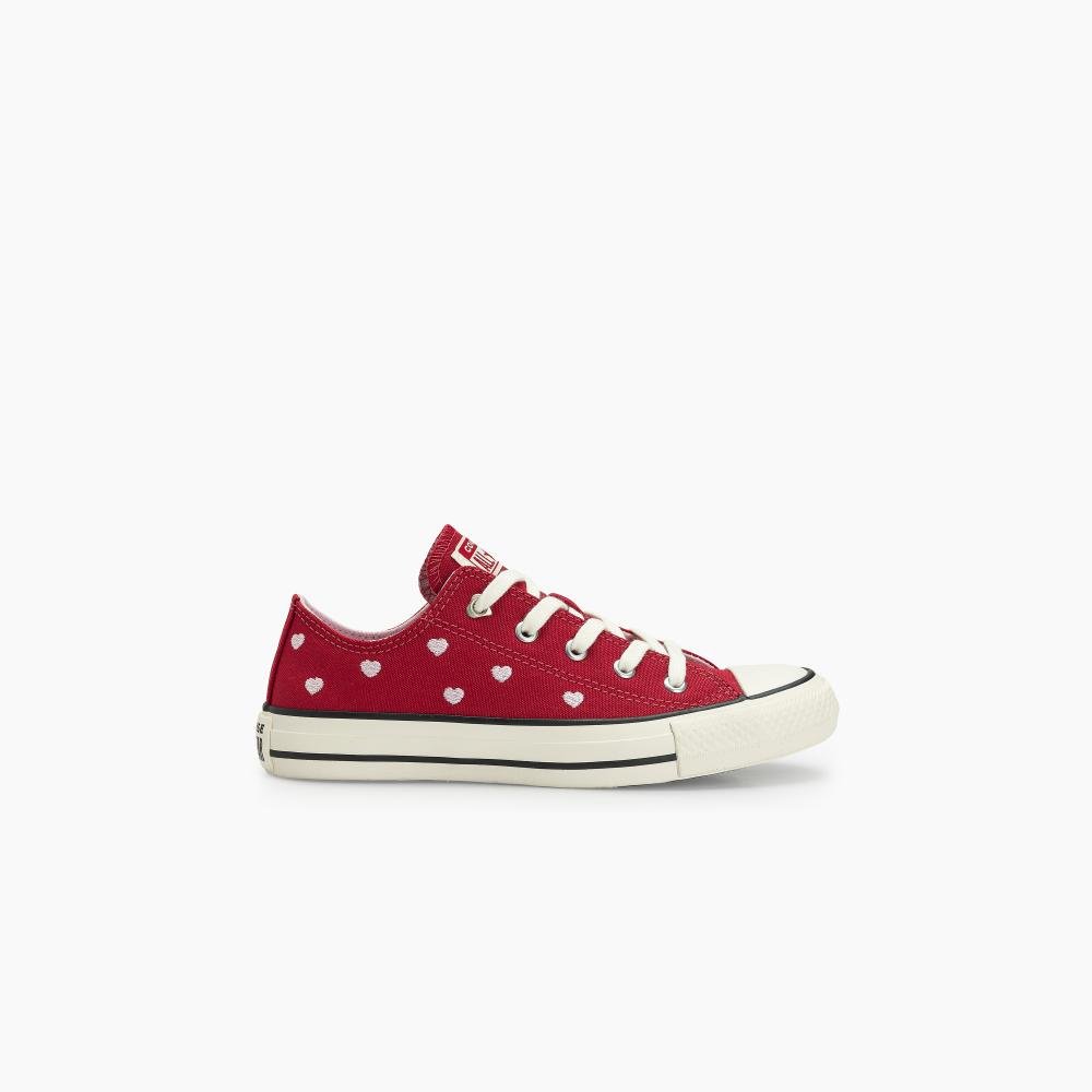 Tênis Chuck Taylor All Star In Love Cano Baixo Vermelho