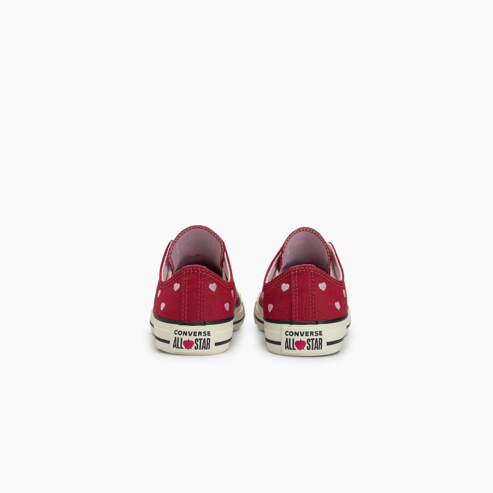 Tênis Chuck Taylor All Star In Love Cano Baixo Vermelho Vermelho 8