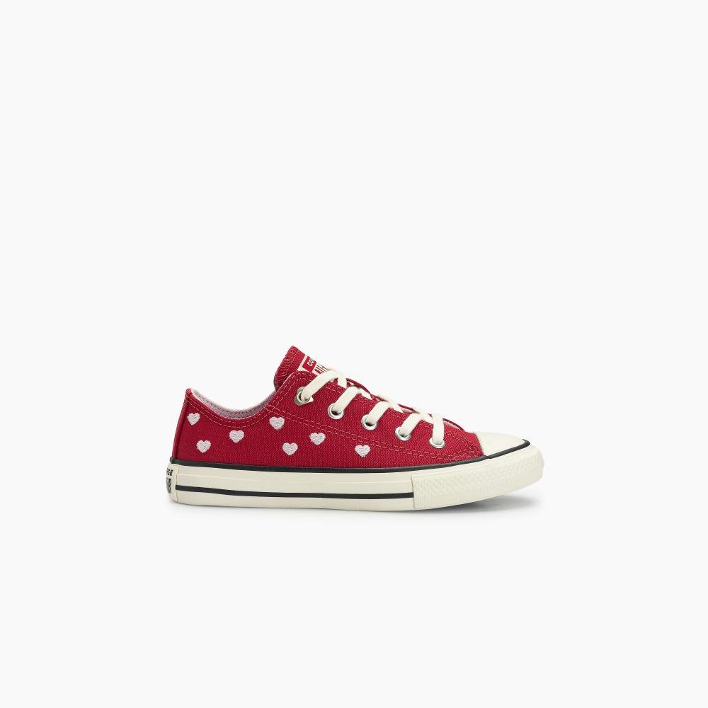 Tênis Juvenil Chuck Taylor All Star In Love Baixo Vermelho
