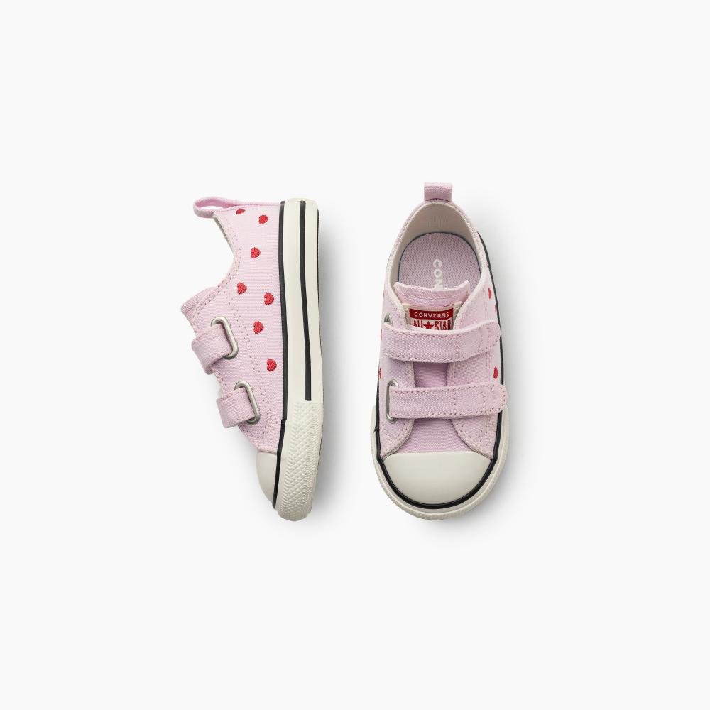 Tênis Infantil Chuck Taylor All Star In Love Cano Baixo Rosa Rosa 4