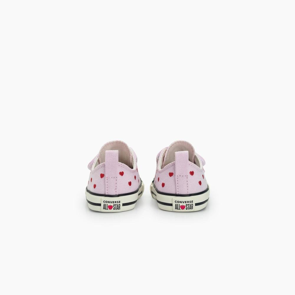 Tênis Infantil Chuck Taylor All Star In Love Cano Baixo Rosa Rosa 7