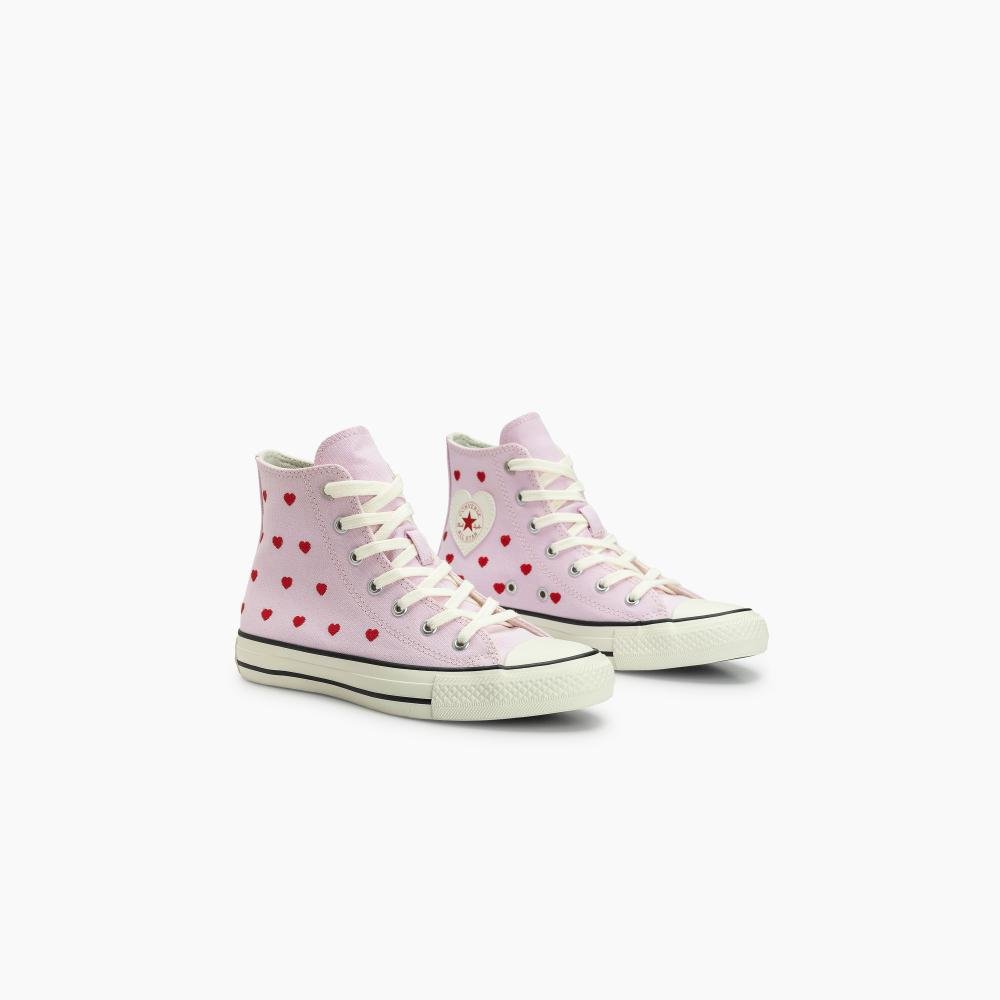 Tênis Chuck Taylor All Star In Love Cano Alto Rosa Rosa 2