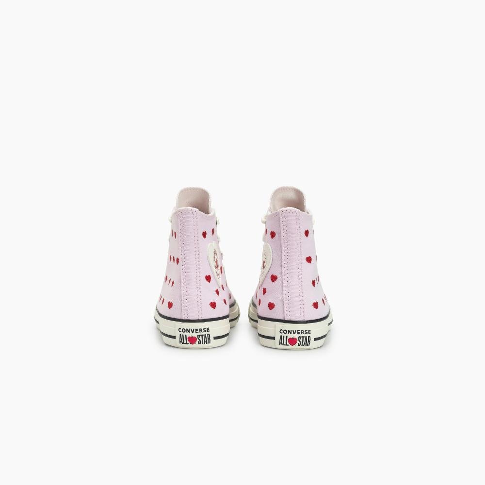 Tênis Chuck Taylor All Star In Love Cano Alto Rosa Rosa 7