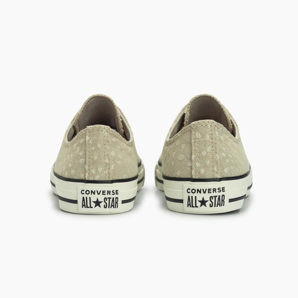 Tênis Chuck Taylor All Star Jacquard Deer Cano Baixo Bege Bege 7