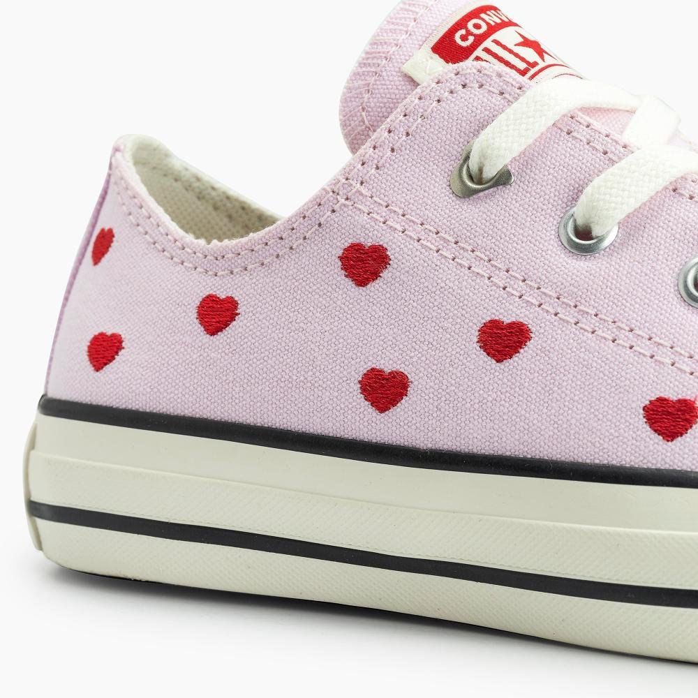 Tênis Chuck Taylor All Star In Love Cano Baixo Rosa Rosa/Vermelho 4