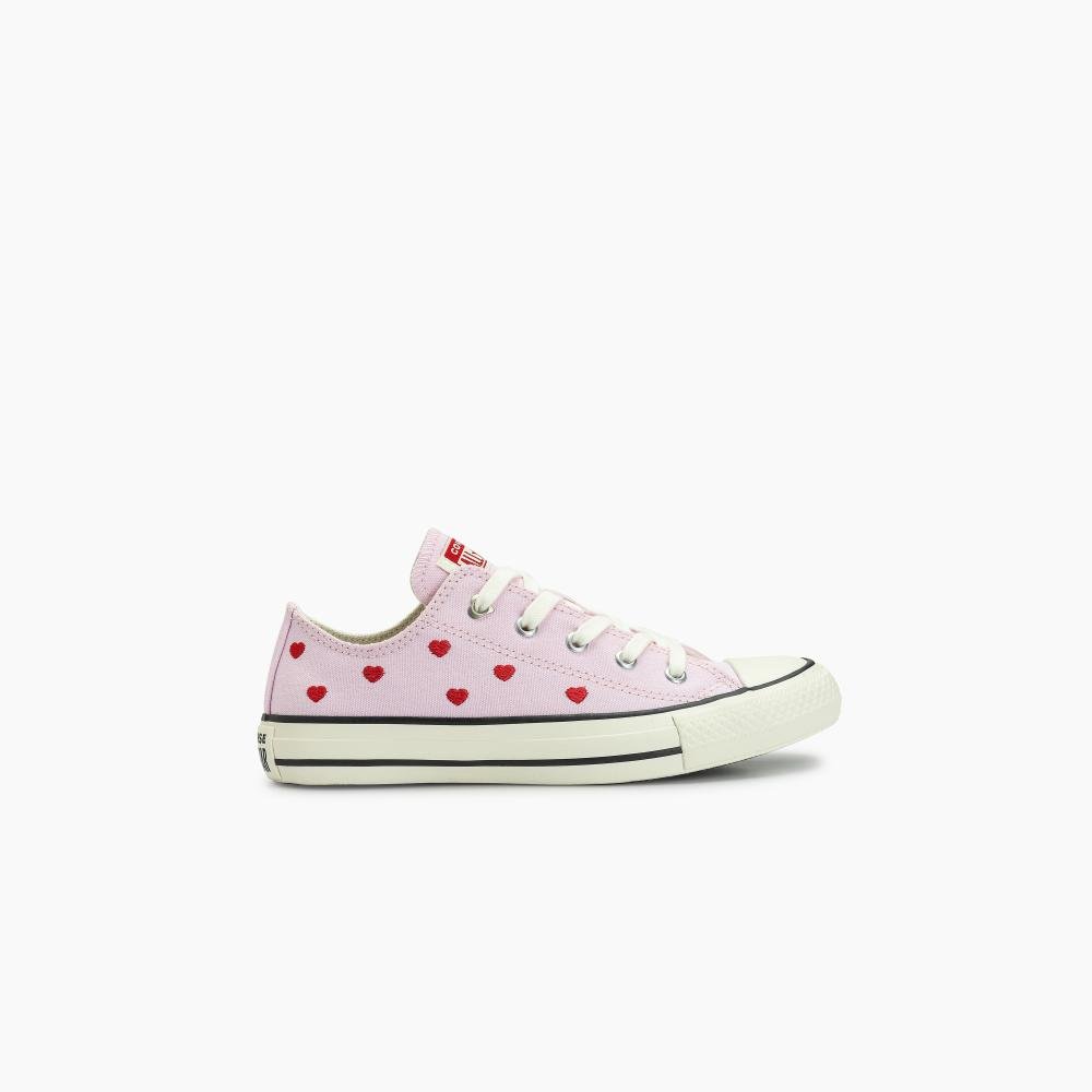 Tênis Chuck Taylor All Star In Love Cano Baixo Rosa Rosa/Vermelho 6