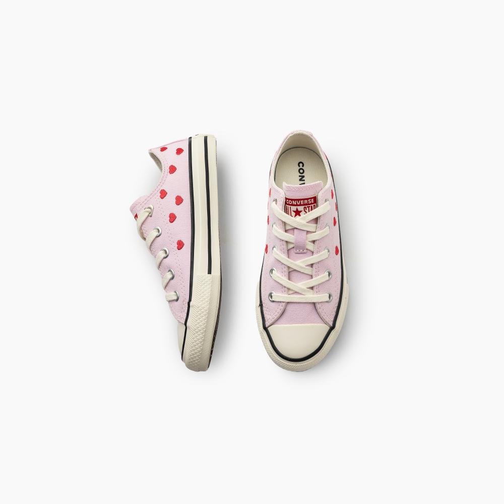 Tênis Juvenil Chuck Taylor All Star In Love Cano Baixo Rosa Rosa/Vermelho 4