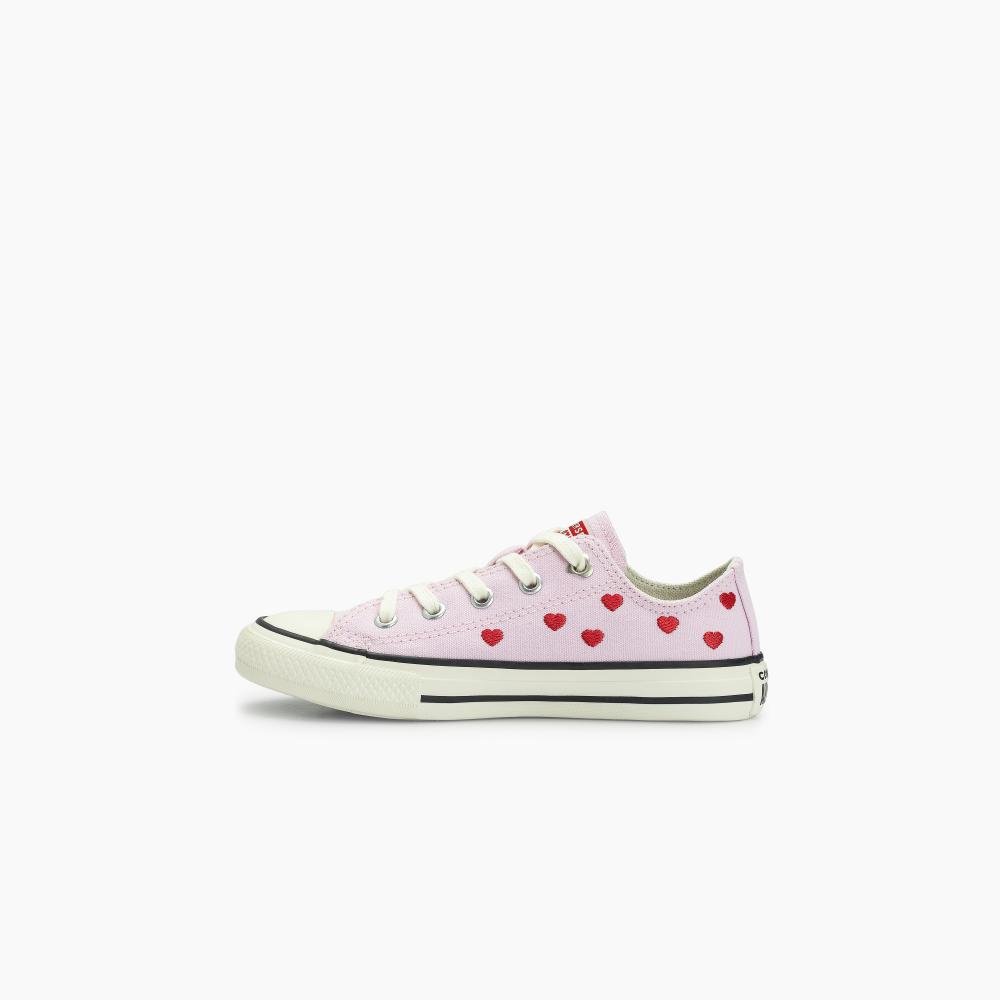 Tênis Juvenil Chuck Taylor All Star In Love Cano Baixo Rosa Rosa/Vermelho 5