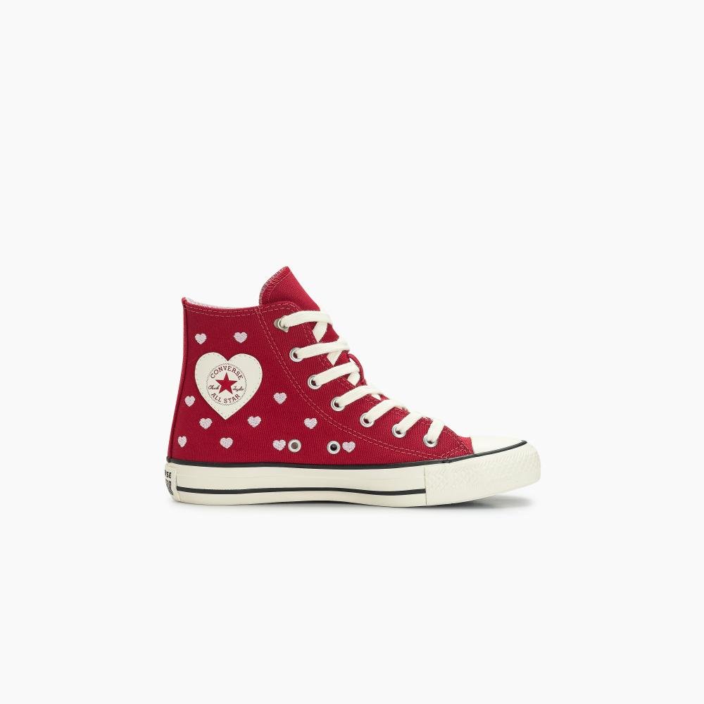 Tênis Chuck Taylor All Star In Love Cano Alto Vermelho