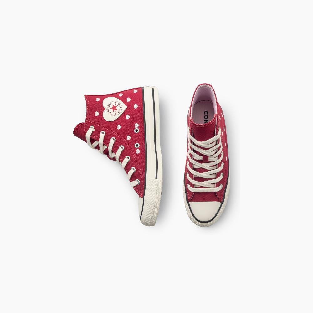 Tênis Chuck Taylor All Star In Love Cano Alto Vermelho Vermelho 2