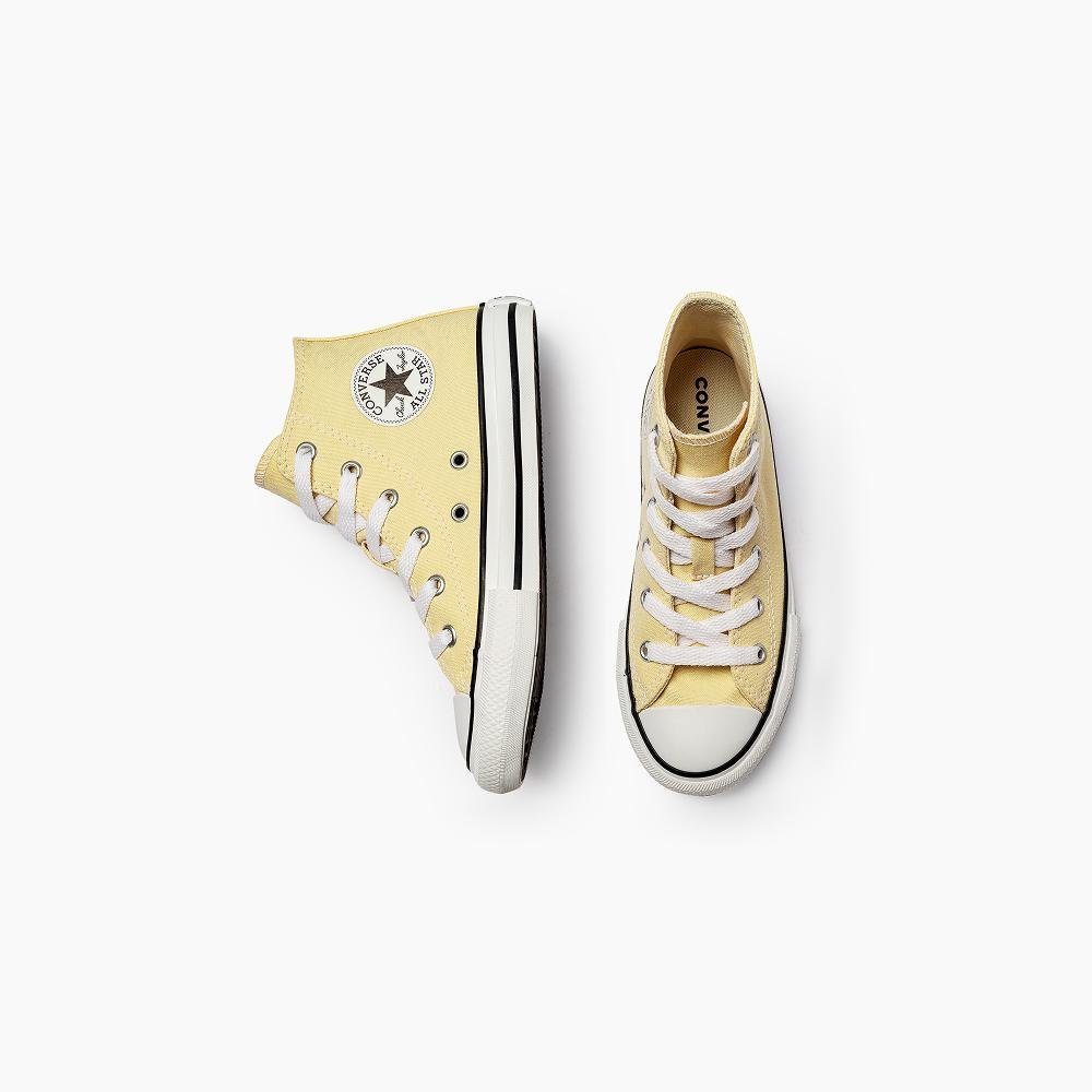 Tênis Juvenil Chuck Taylor All Star Cano Alto Amarelo Amarelo 4
