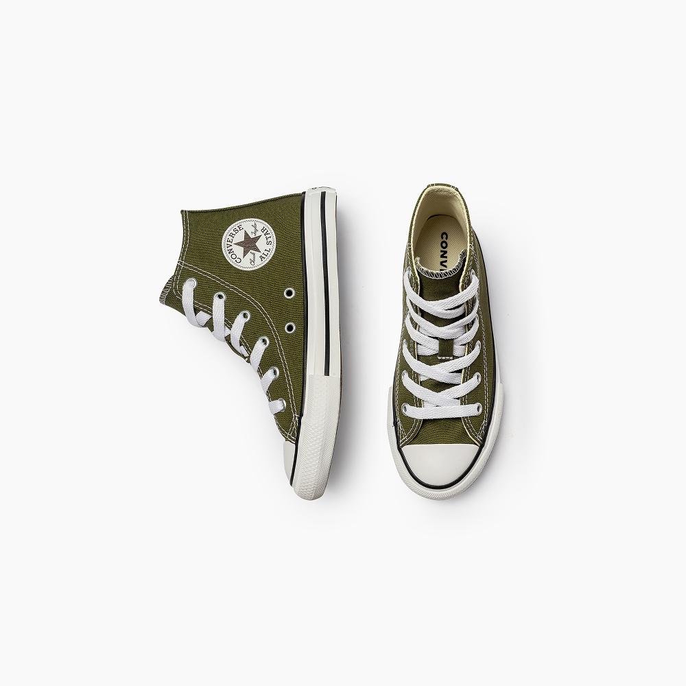 Tênis Juvenil Chuck Taylor All Star Cano Alto Verde Verde 2